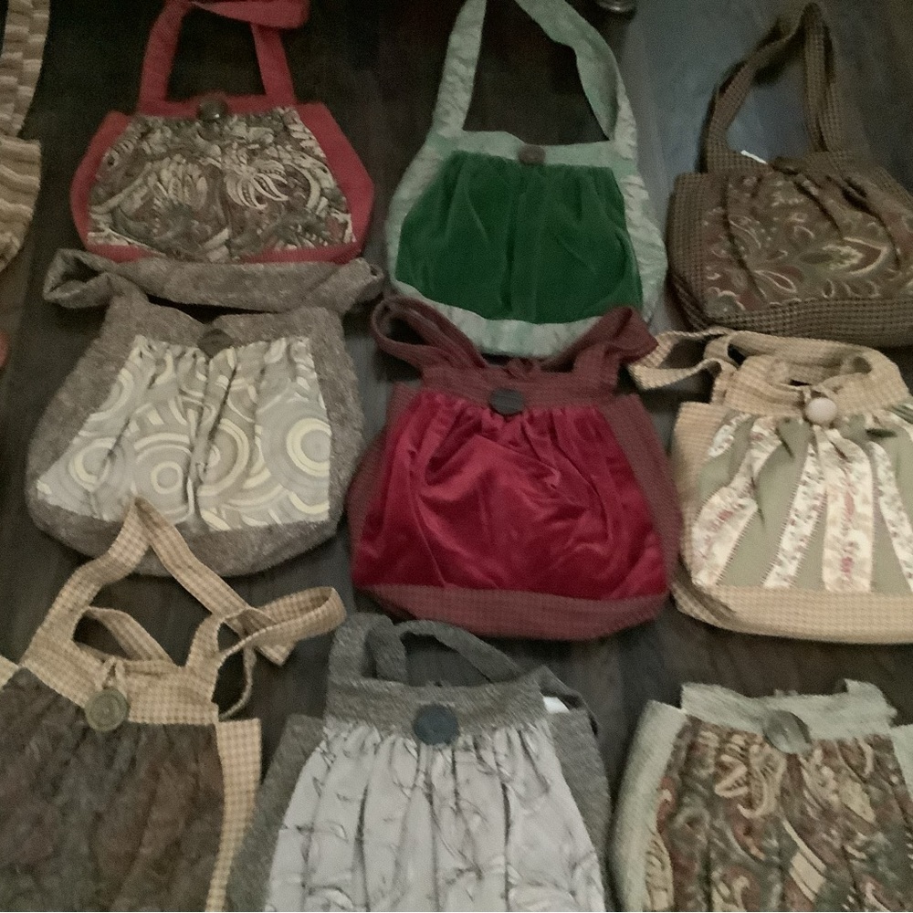 Vintage Multicolor Handbag / Tote Different Pattern CC ROSE MADE IN USA $33 each - Picture 1 of 8